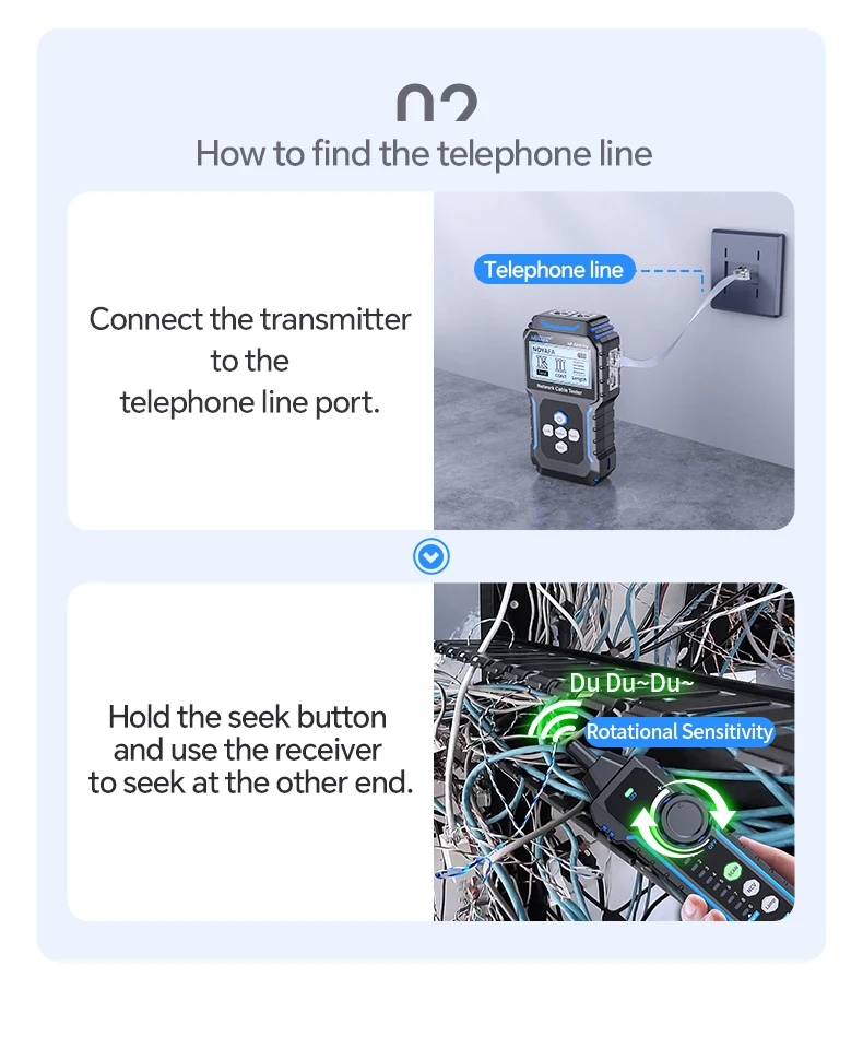 Máy kiểm tra, test cáp mạng NOYAFA NF-8209 Pro test POE NCV